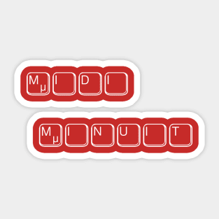 Midi Minuit Sticker